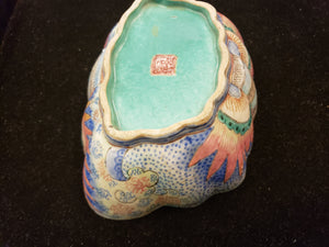 Qing famille rose butterfly bowl