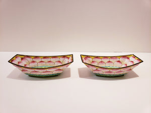 Enamel Lotus Plates