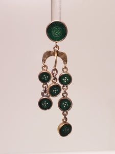 Pair of Jade Circles Earrings & Ring