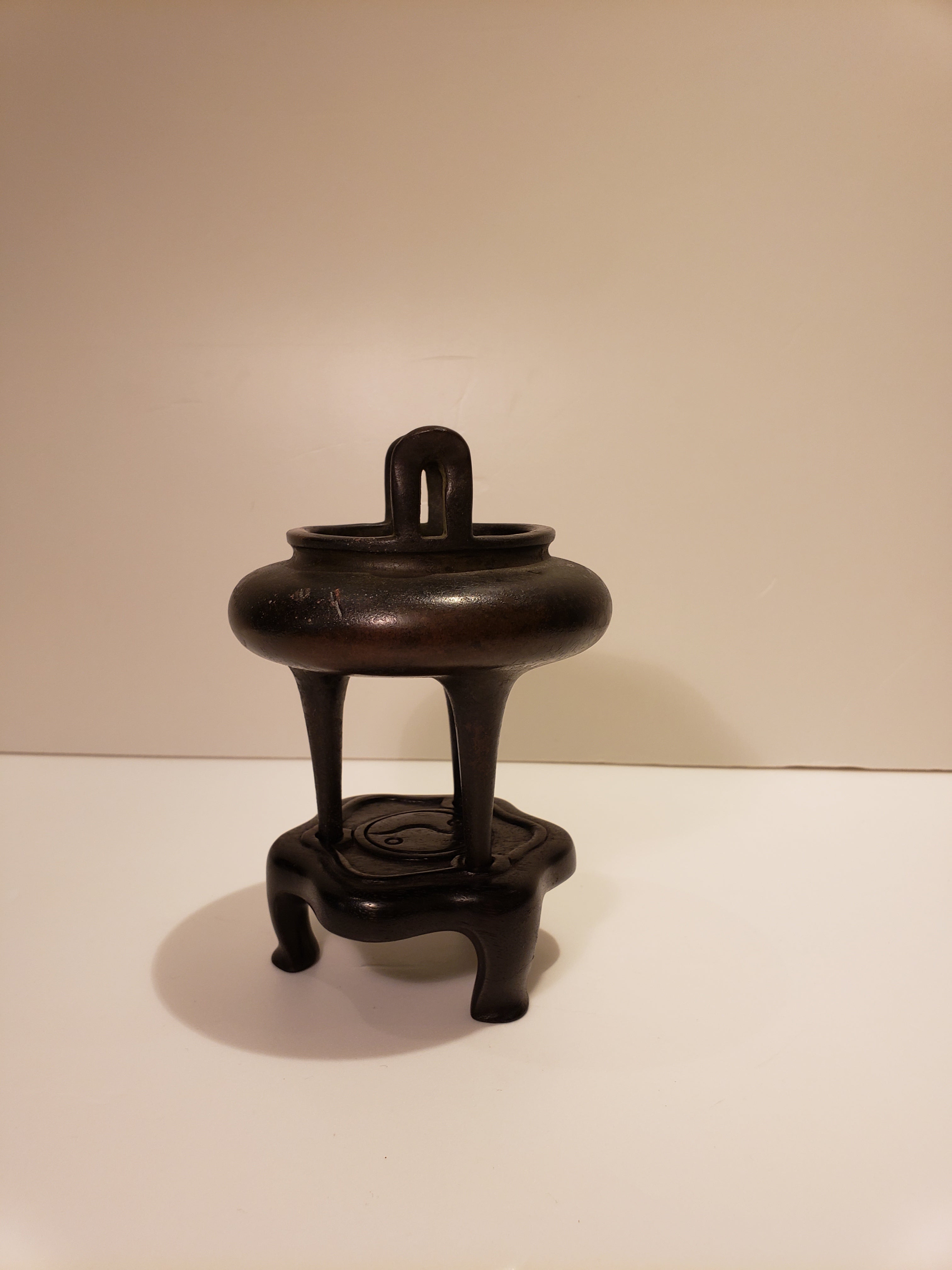 18th century incense burner with stand