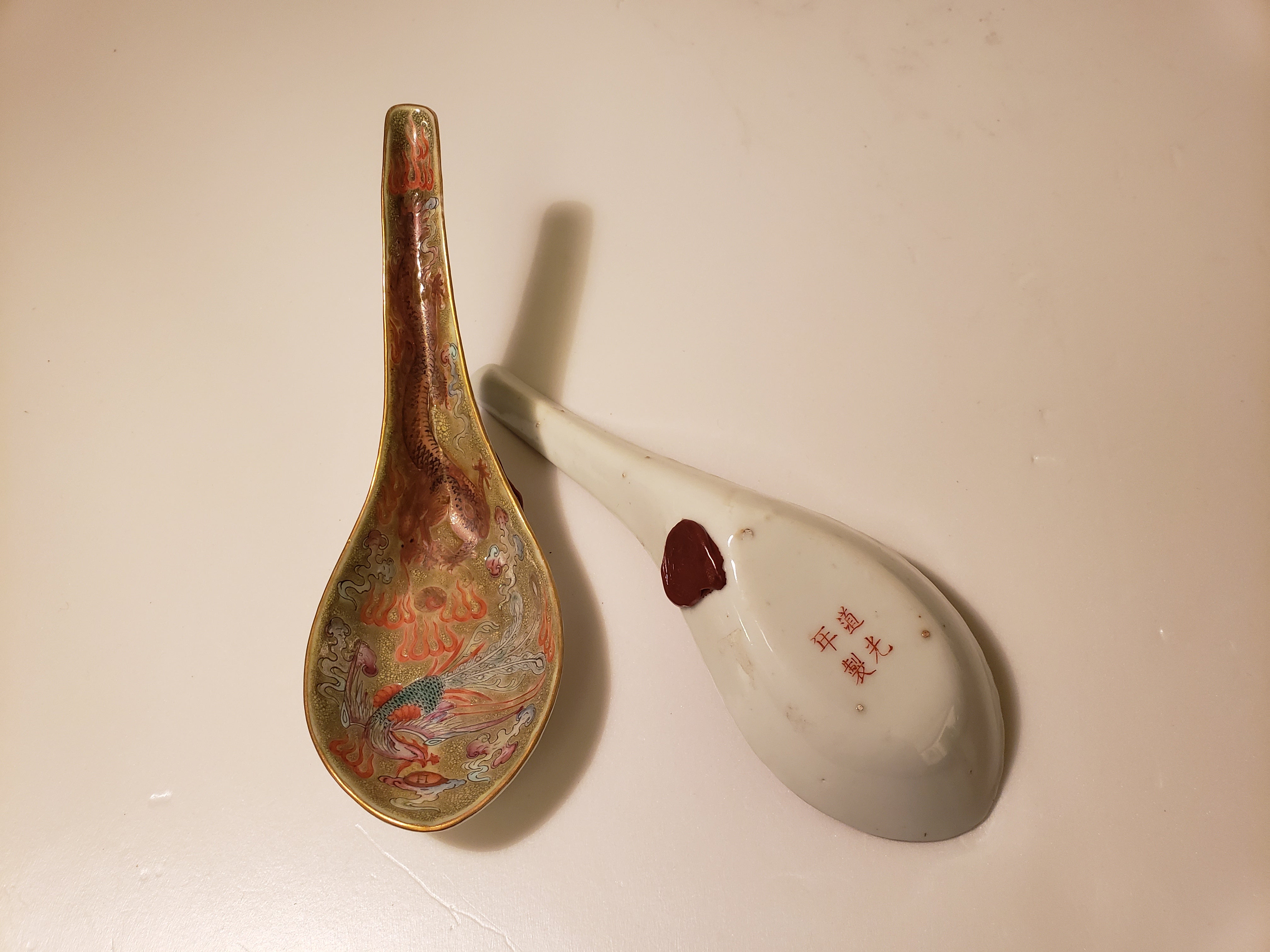 Qing Dao Guang period  pair of spoon