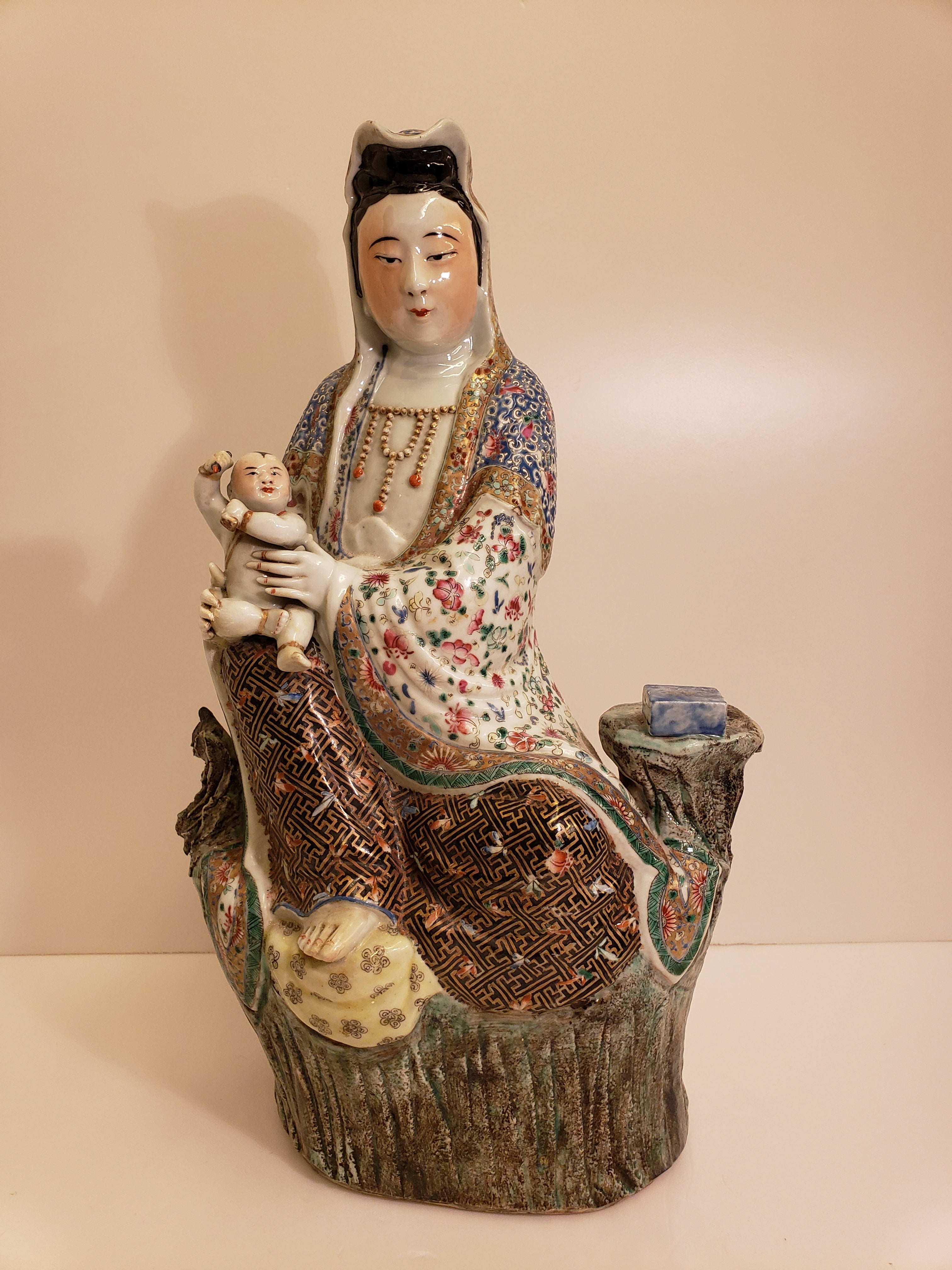 19th century kwan yin statue