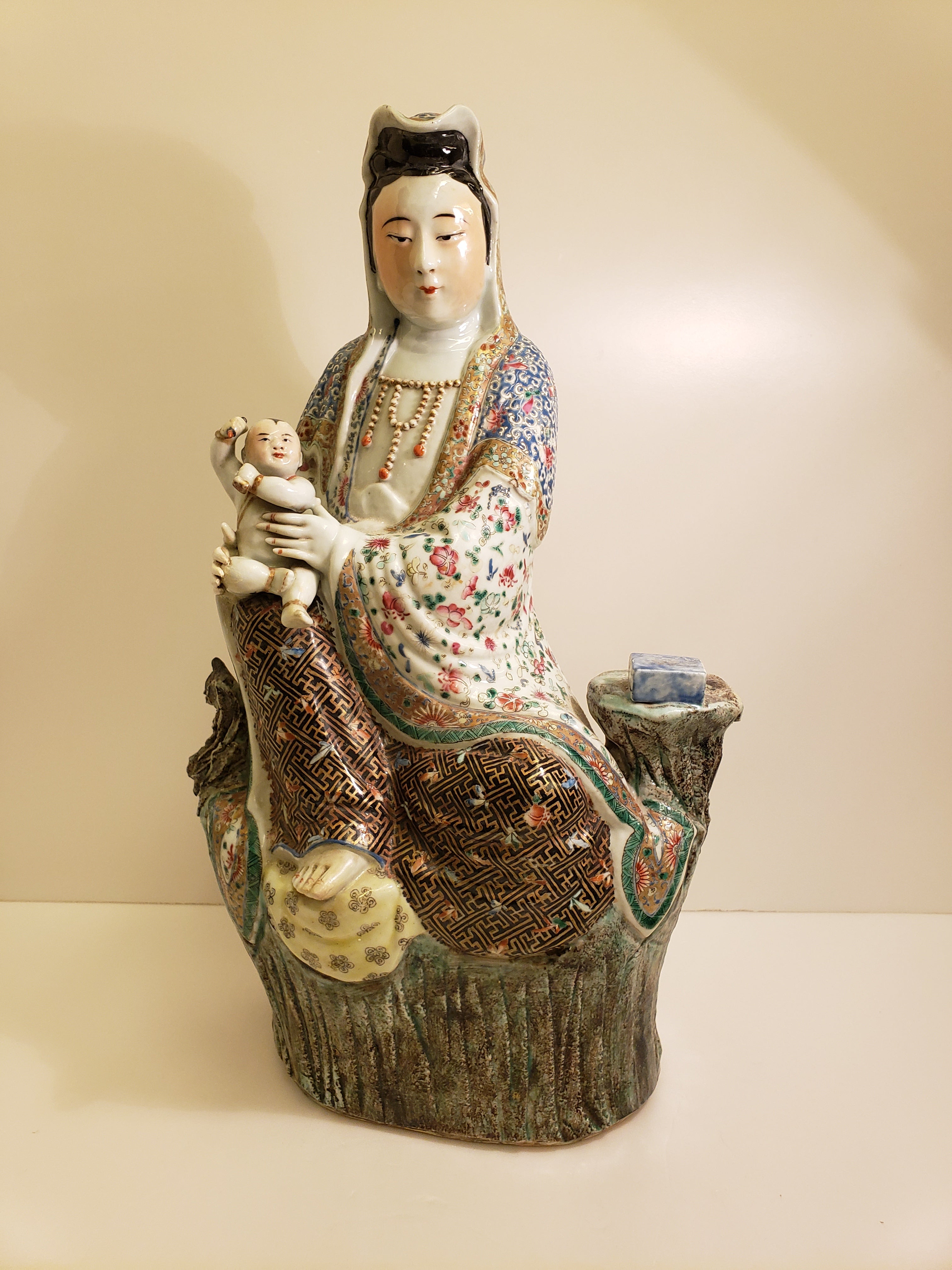 19th century kwan yin statue