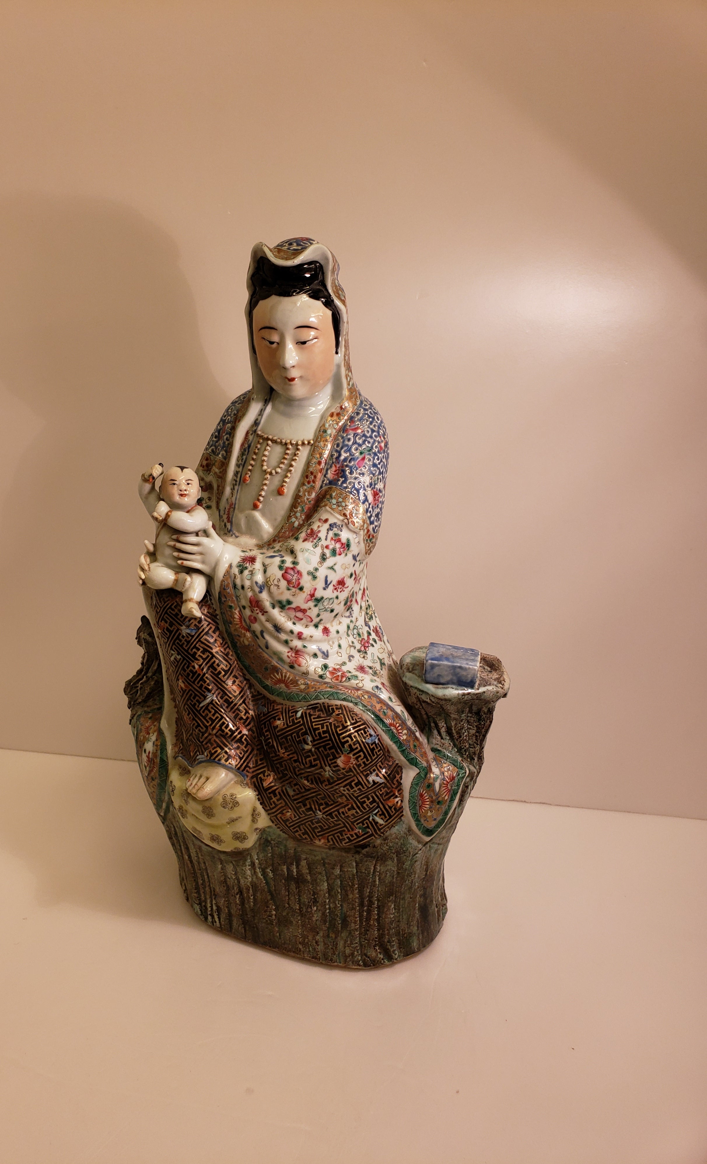 19th century kwan yin statue